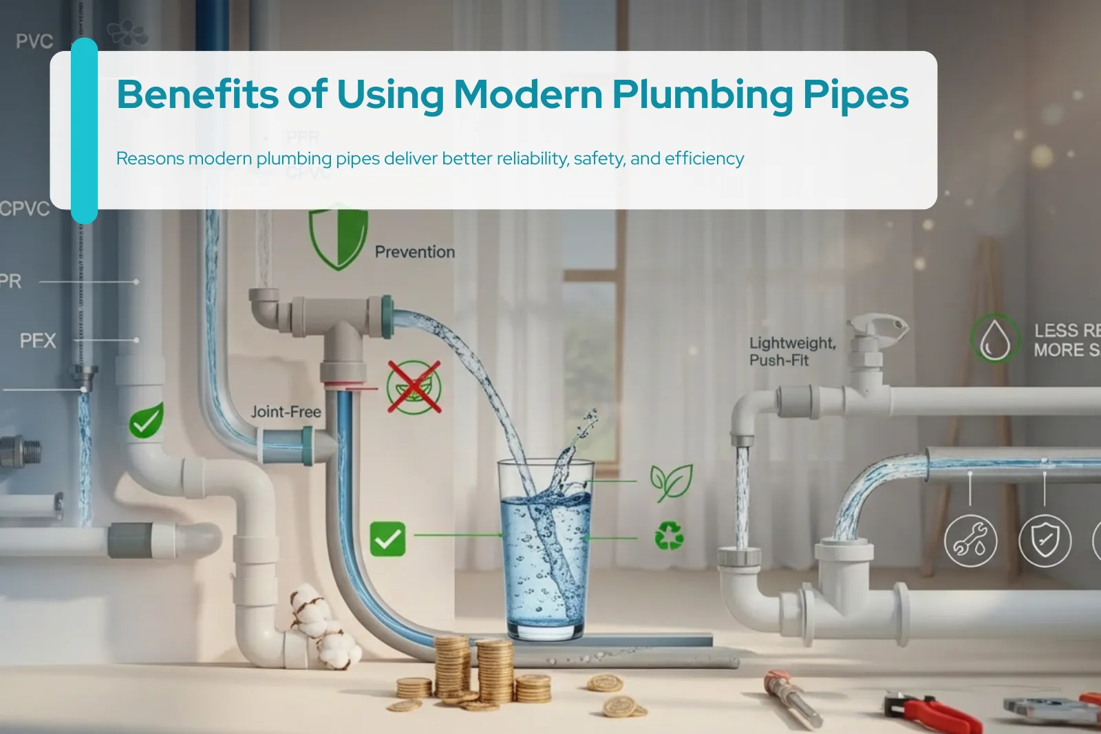 Benefits of Using Modern Plumbing Pipes