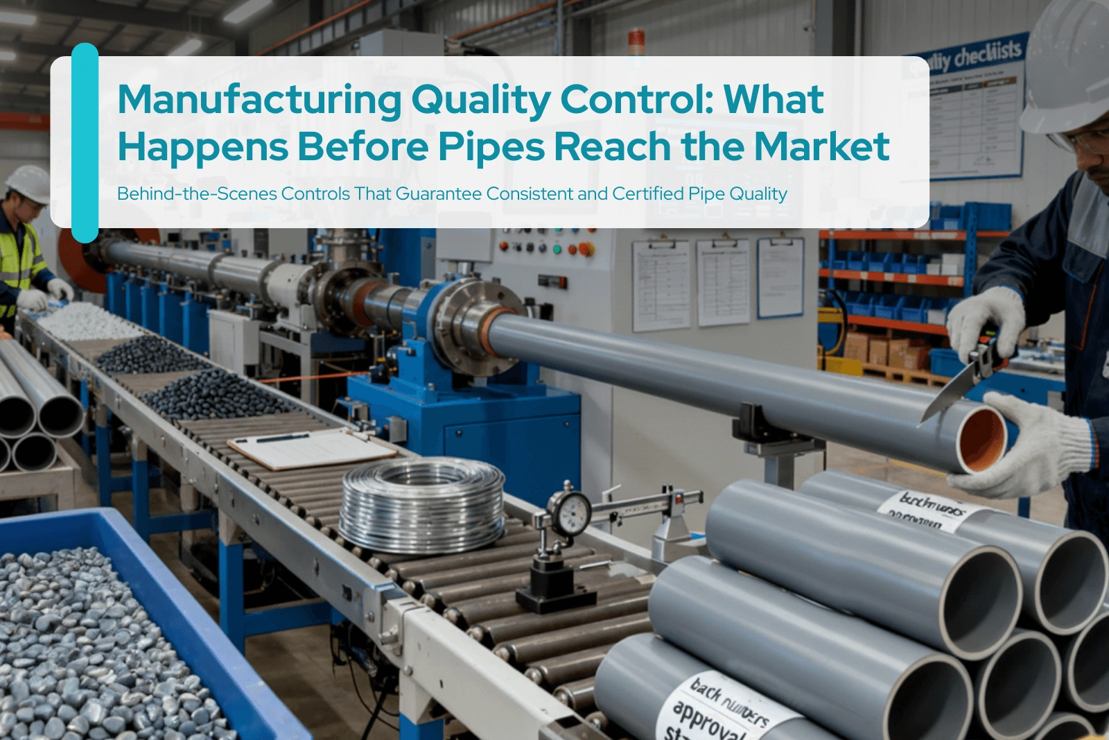 Manufacturing Quality Control: What Happens Before Pipes Reach the Market