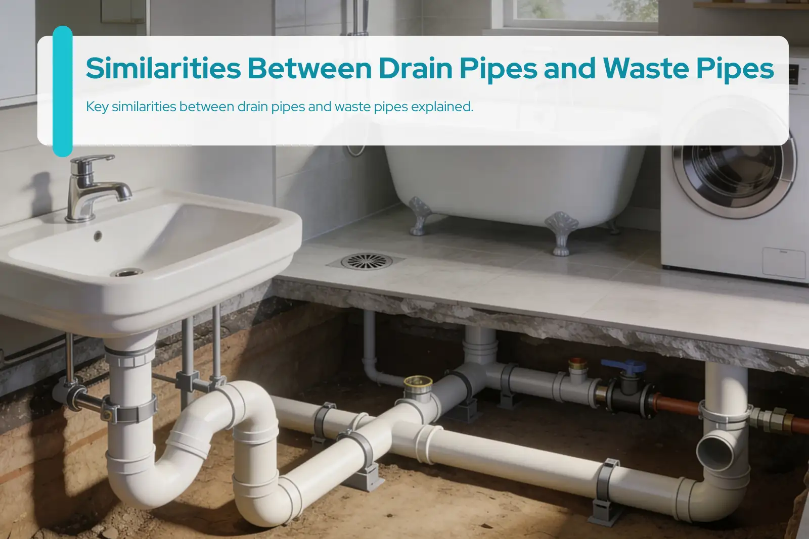 Similarities Between Drain Pipes and Waste Pipes