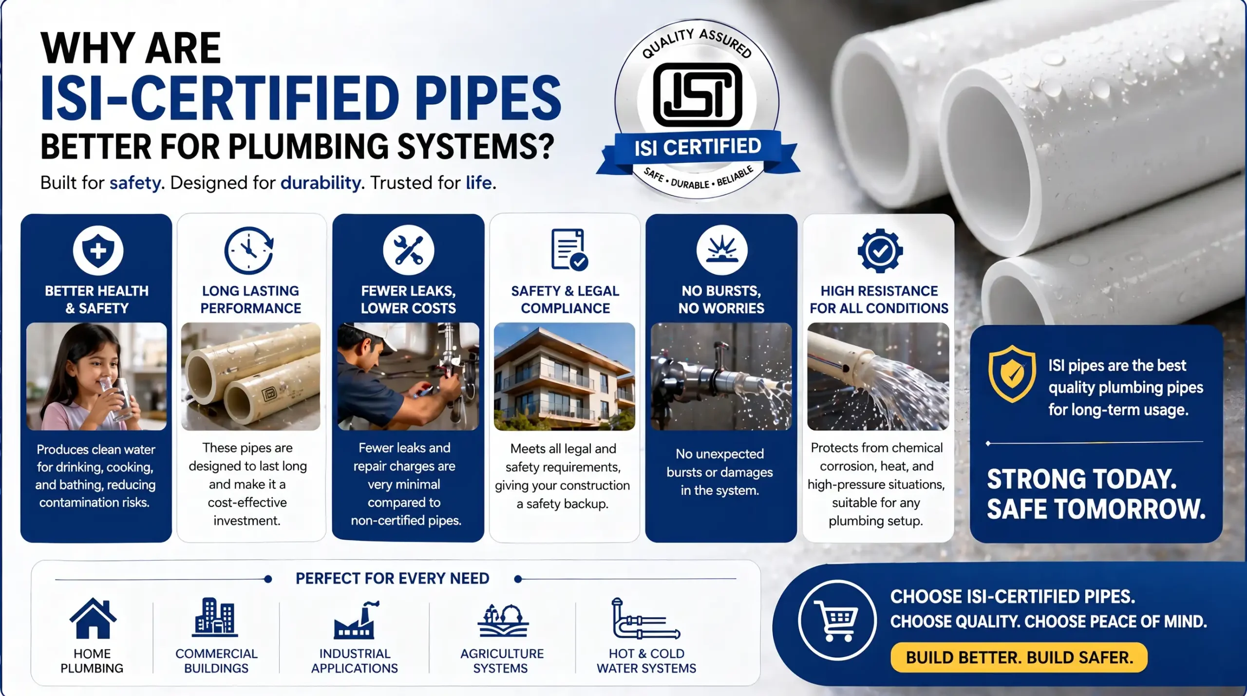 Why Are ISI-Certified Pipes Better for Plumbing Systems?