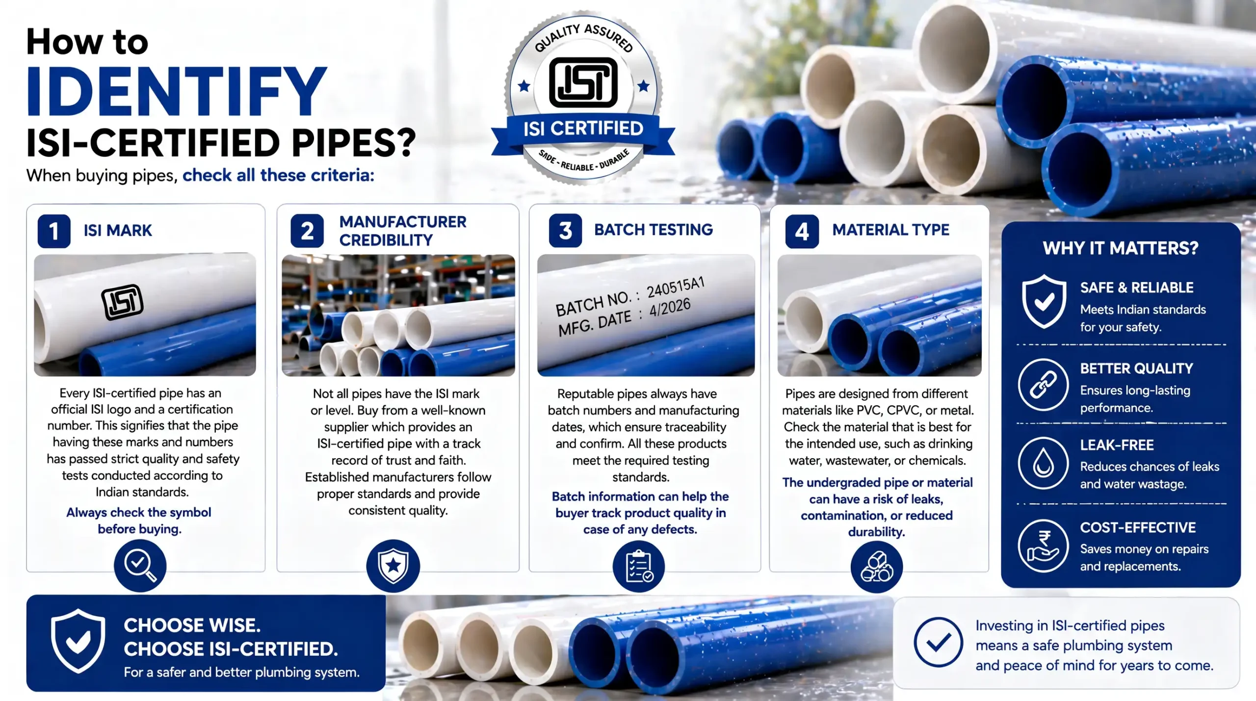How to Identify ISI-Certified Pipes?