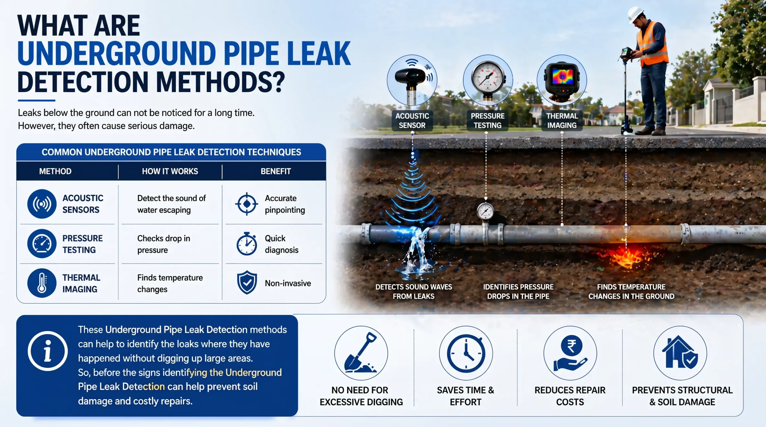 What Are Underground Pipe Leak Detection Methods