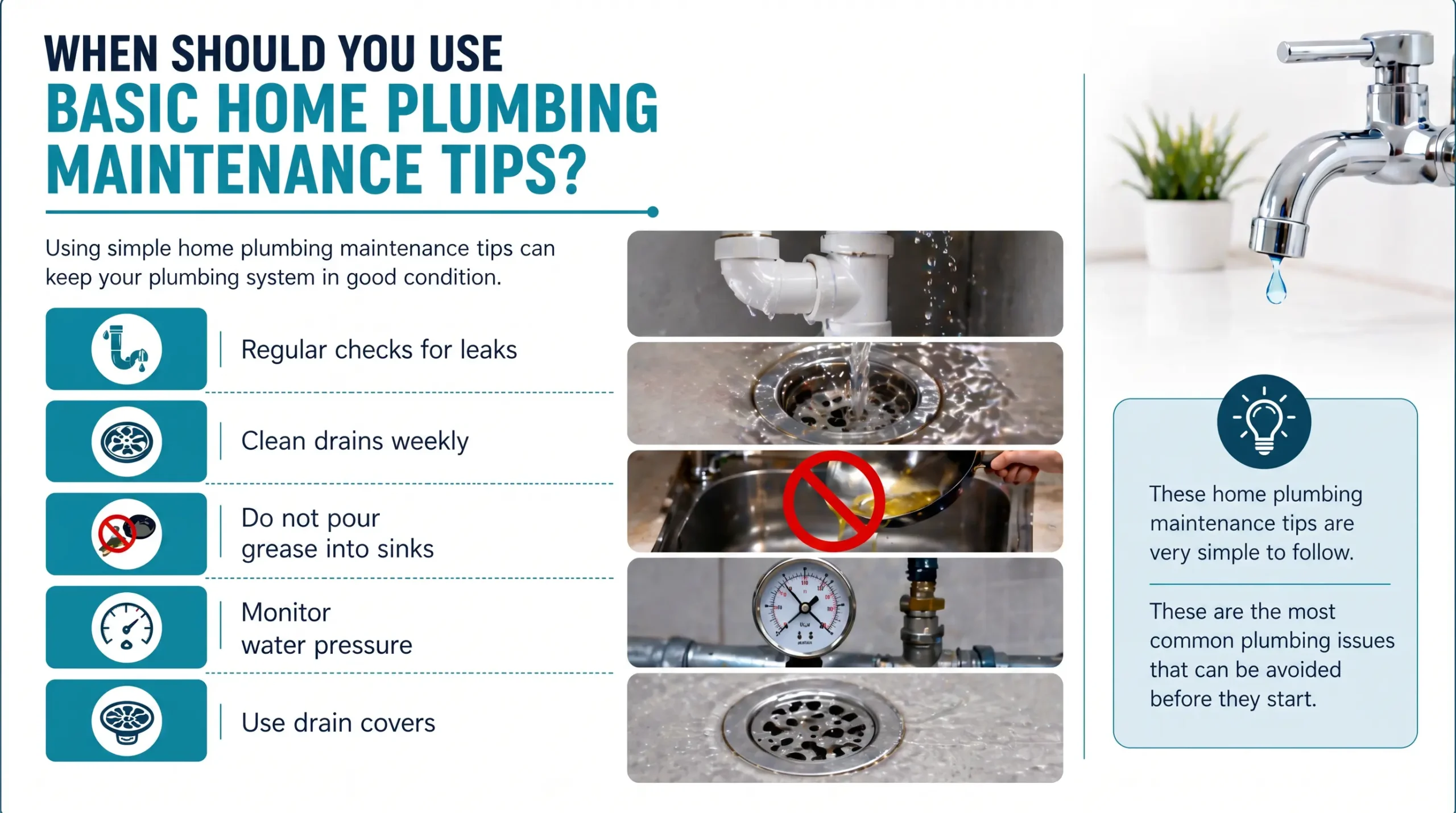 When Should You Use Basic Home Plumbing Maintenance Tips?