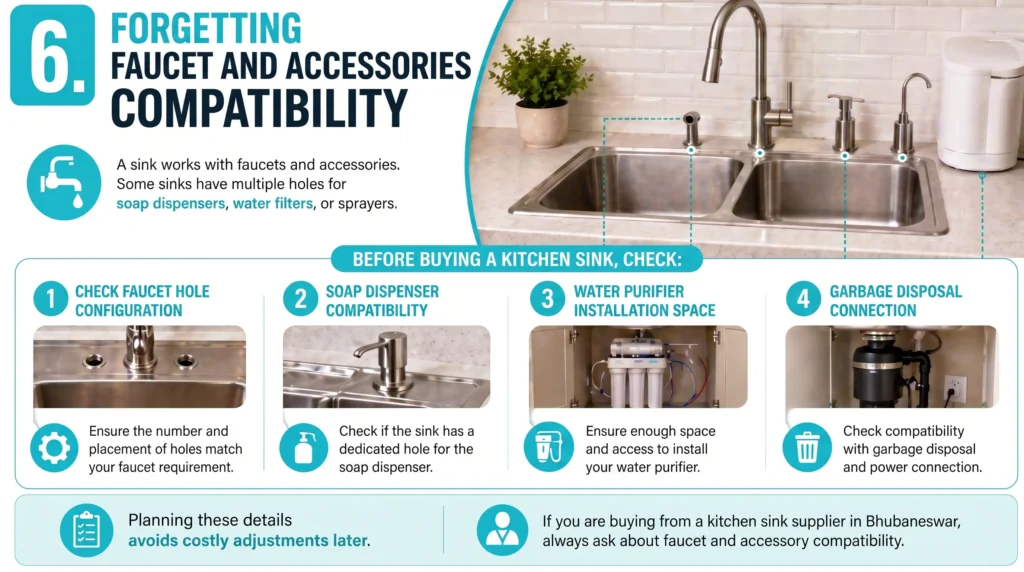 Forgetting Faucet and Accessories Compatibility