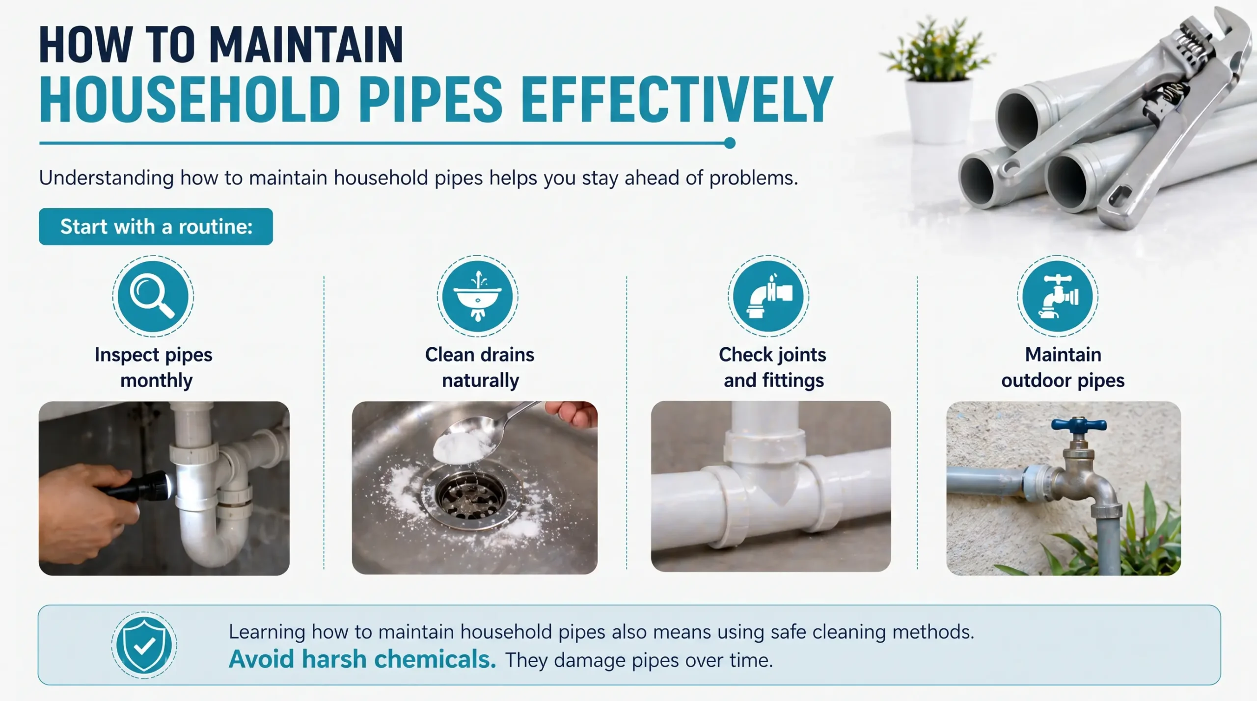 How to Maintain Household Pipes Effectively