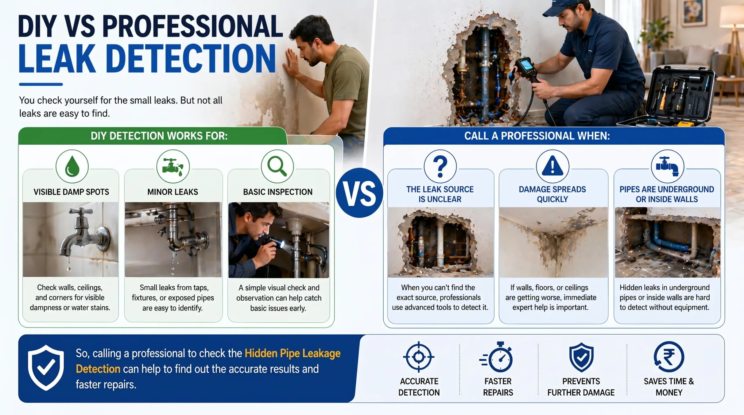 DIY vs Professional Leak Detection