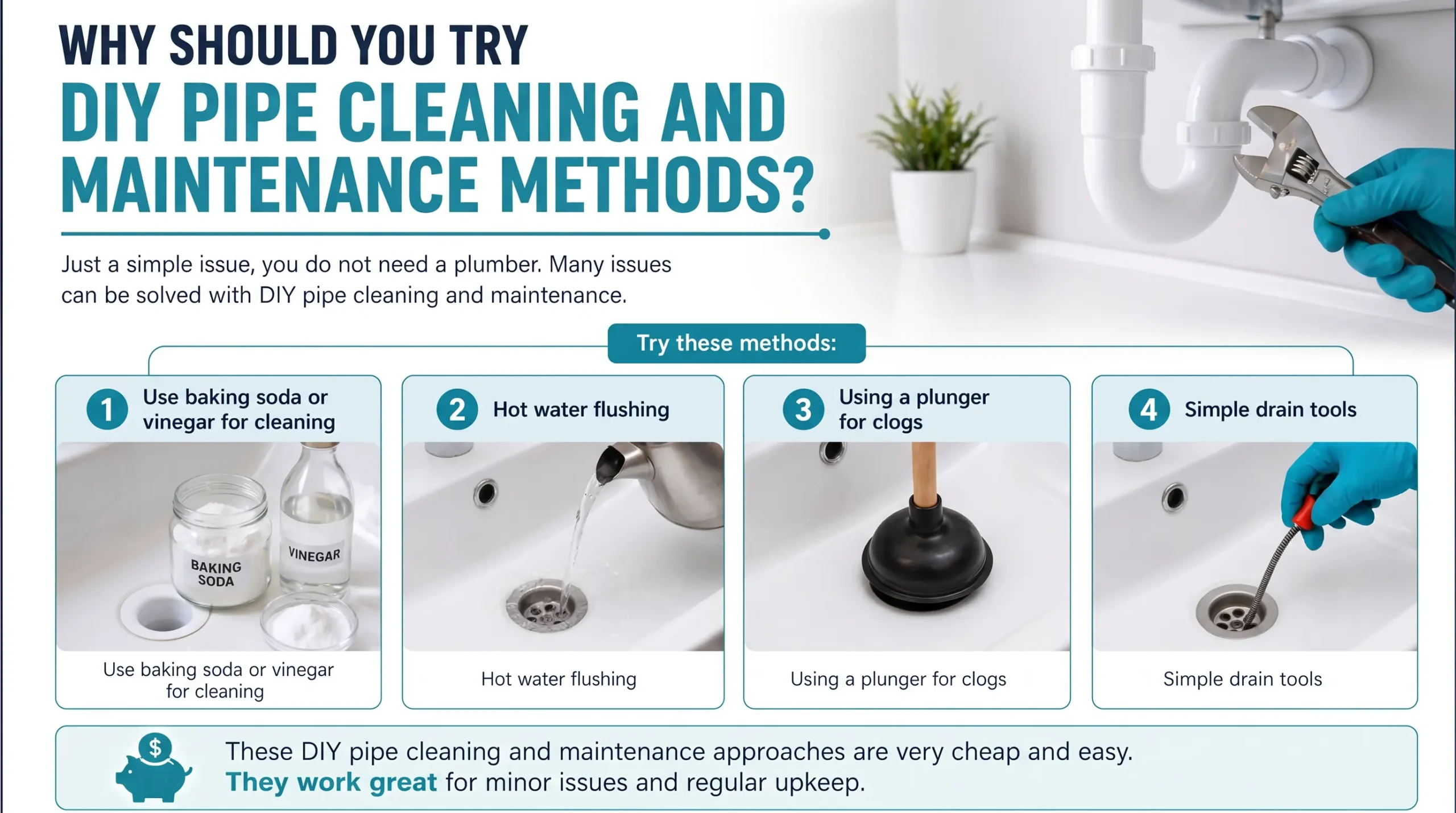 Why Should You Try DIY Pipe Cleaning and Maintenance Methods?