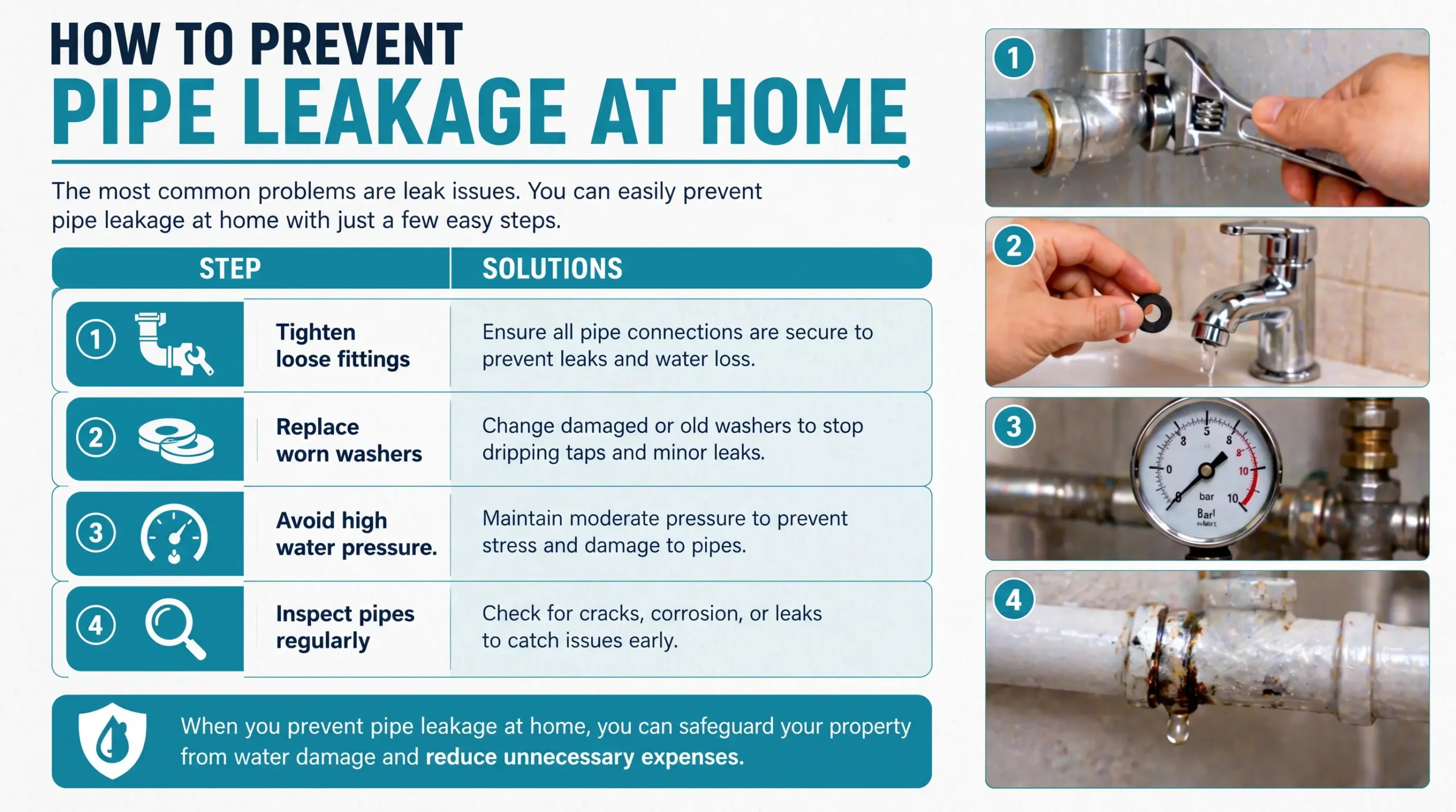 How to Prevent Pipe Leakage at Home