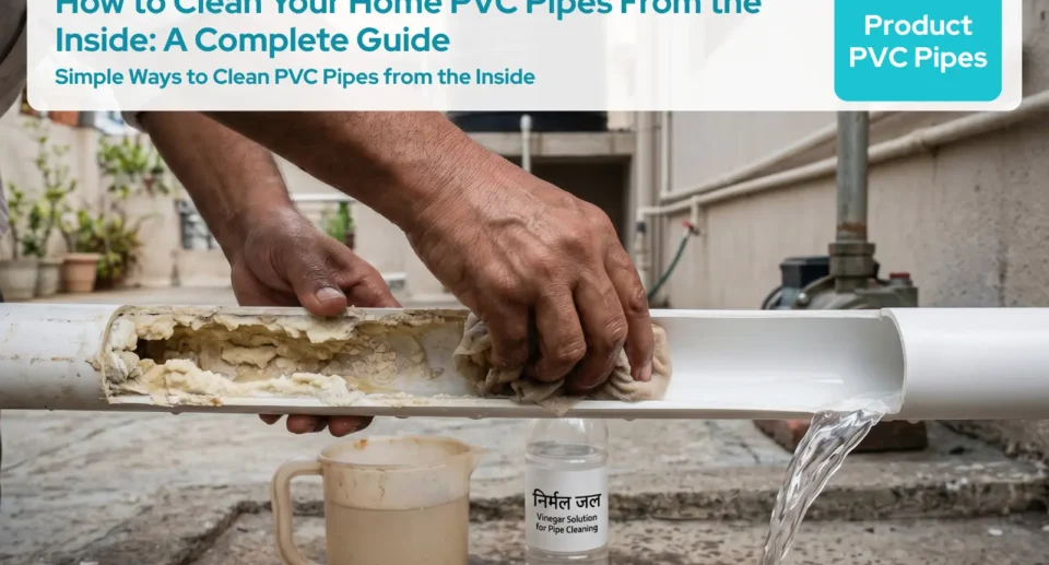 how to clean your home PVC pipes from the inside
