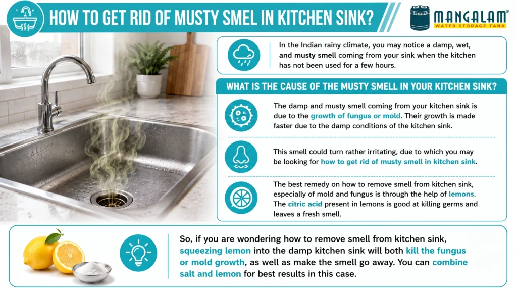 How to Get Rid of Musty Smell in Kitchen Sink?