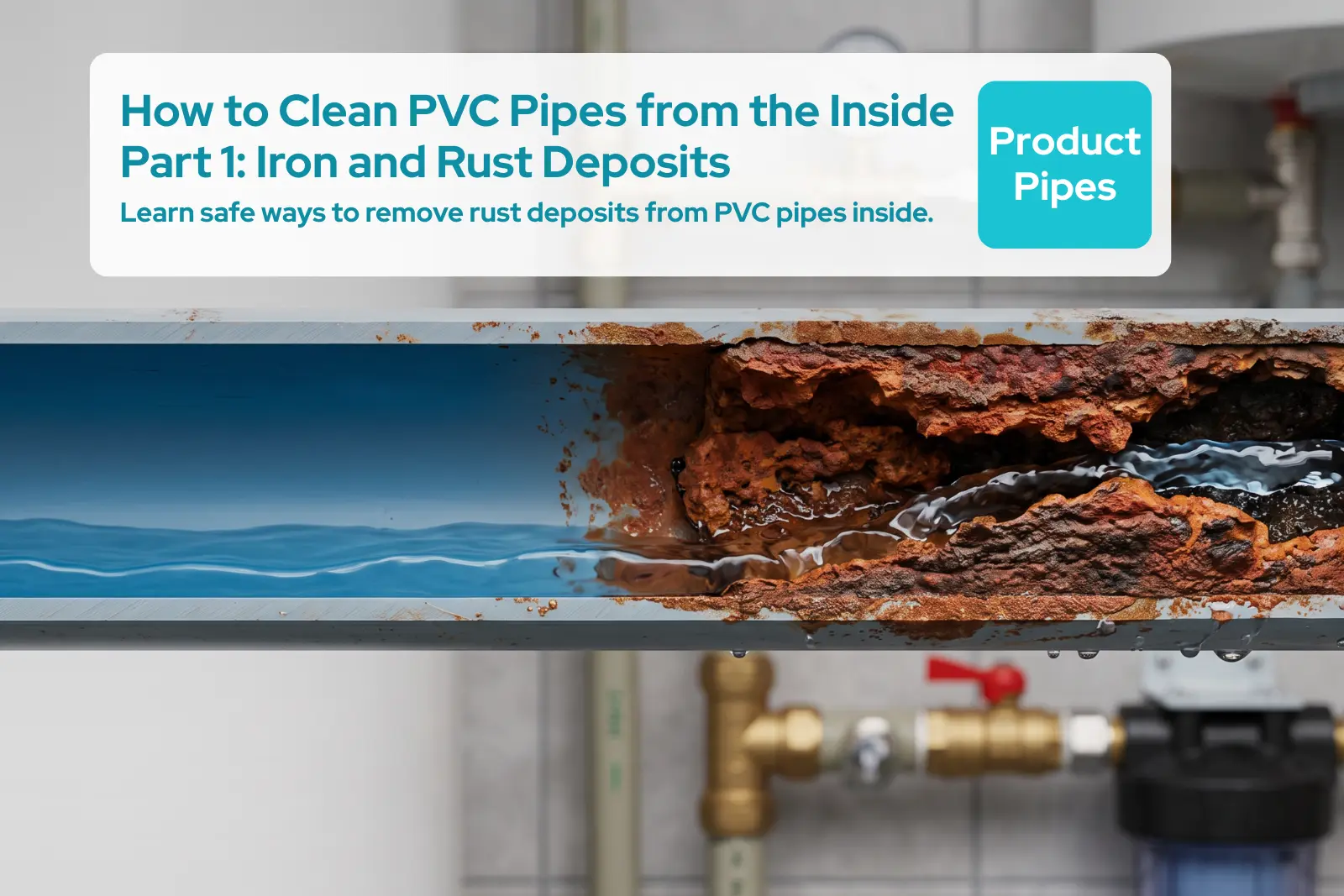 How to Clean PVC Pipes from the Inside Part 1: Iron and Rust Deposits