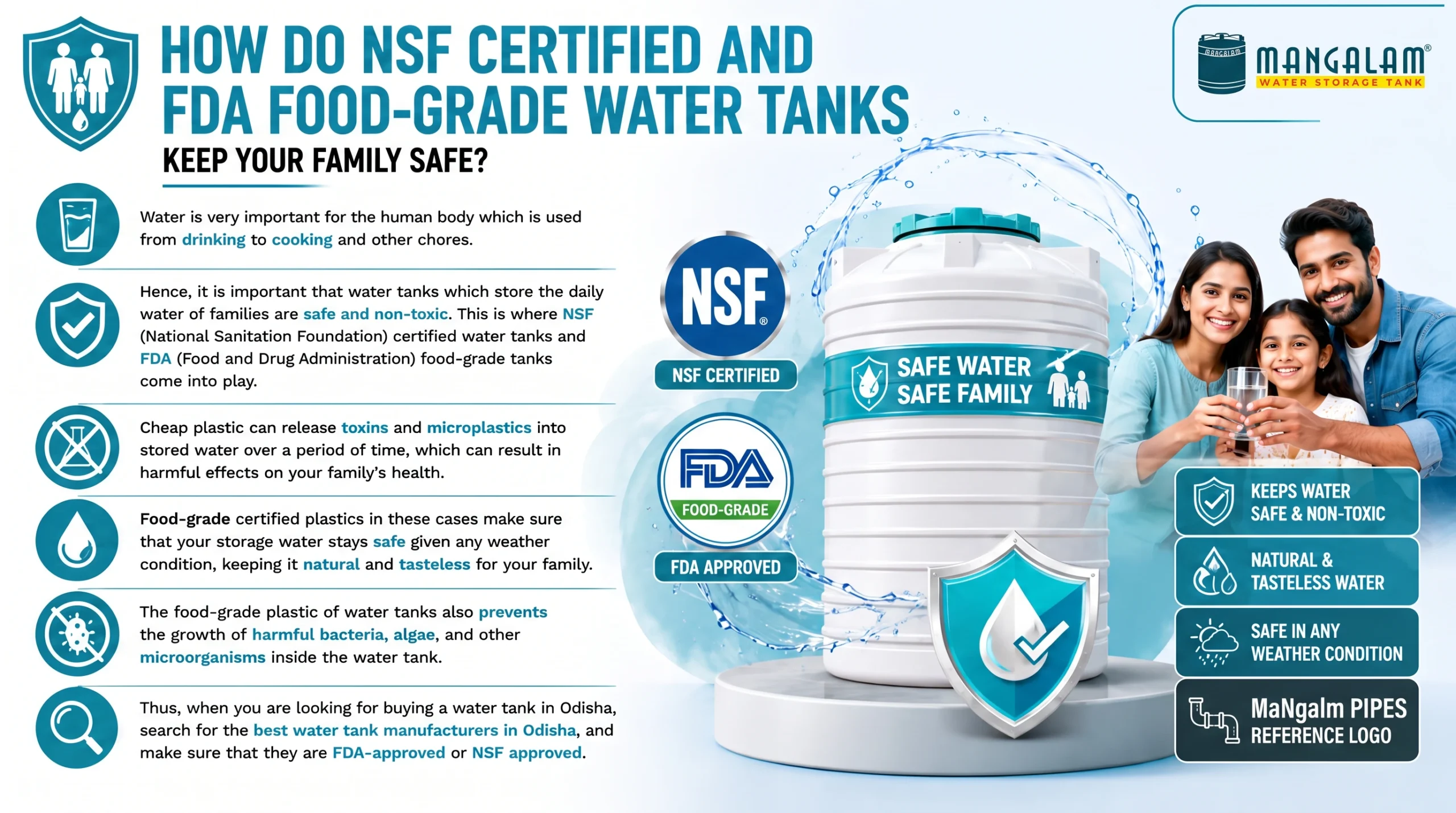 How Do NSF Certified and FDA Food-Grade Water Tanks Keep Your Family Safe?