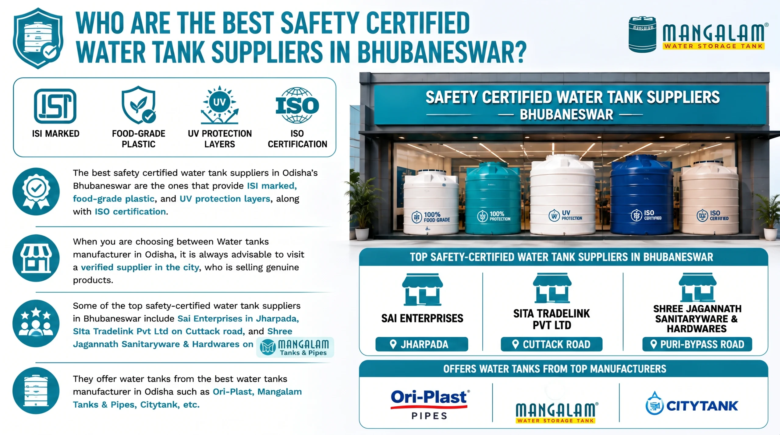 Who are the Best Safety Certified Water Tank Suppliers in Bhubaneswar?