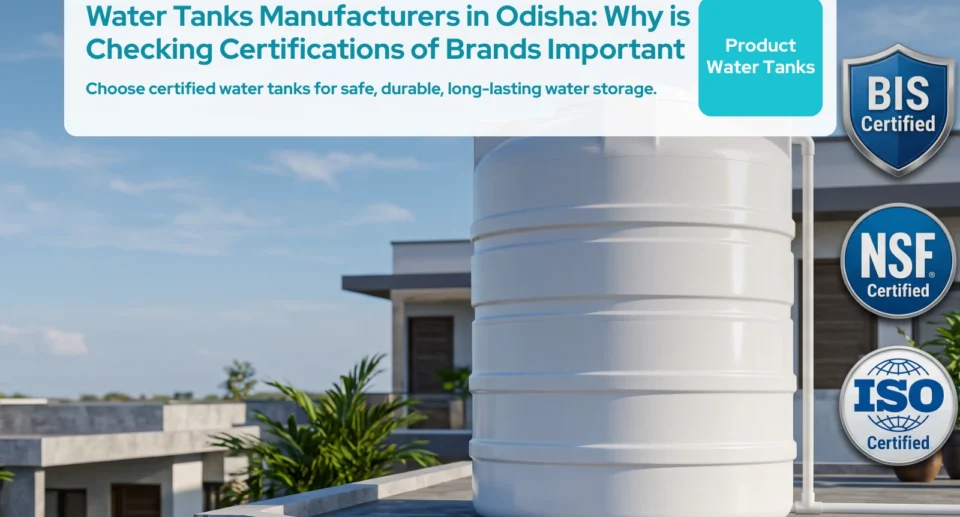 Water Tanks Manufacturers in Odisha: Why is Checking Certifications of Brands Important?